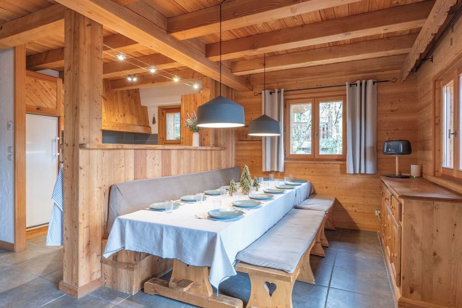 Dining · long table for ten